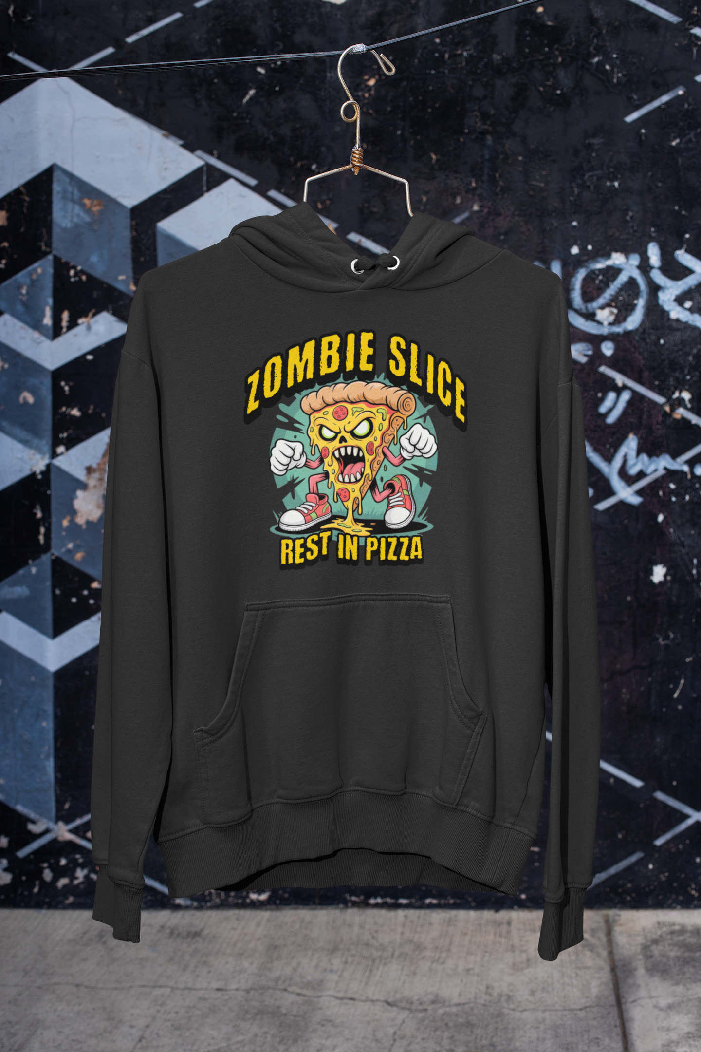 Rest In Pizza Zombie Hoodie