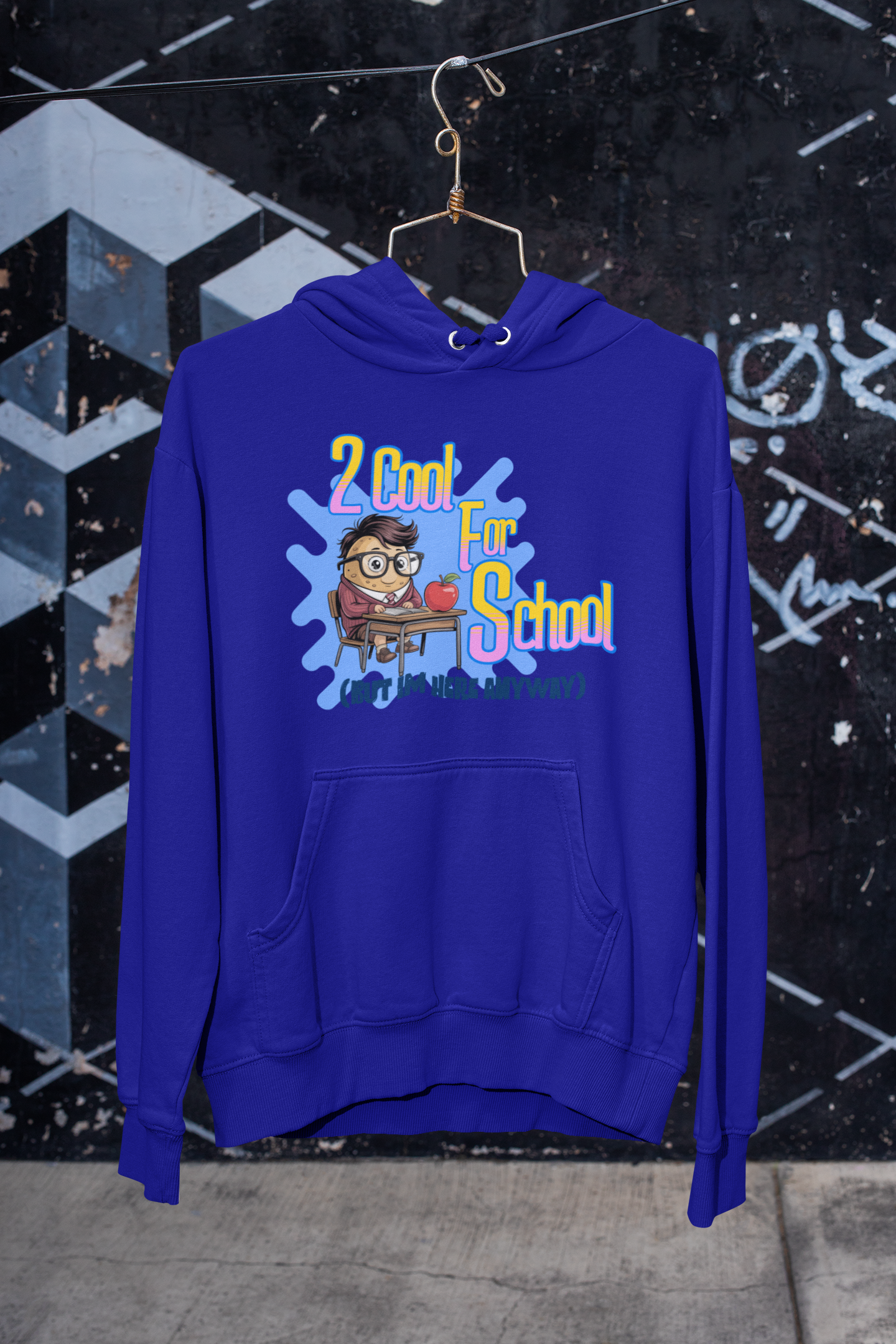 2 Cool For School (But I'm Here Anyway) Hoodie