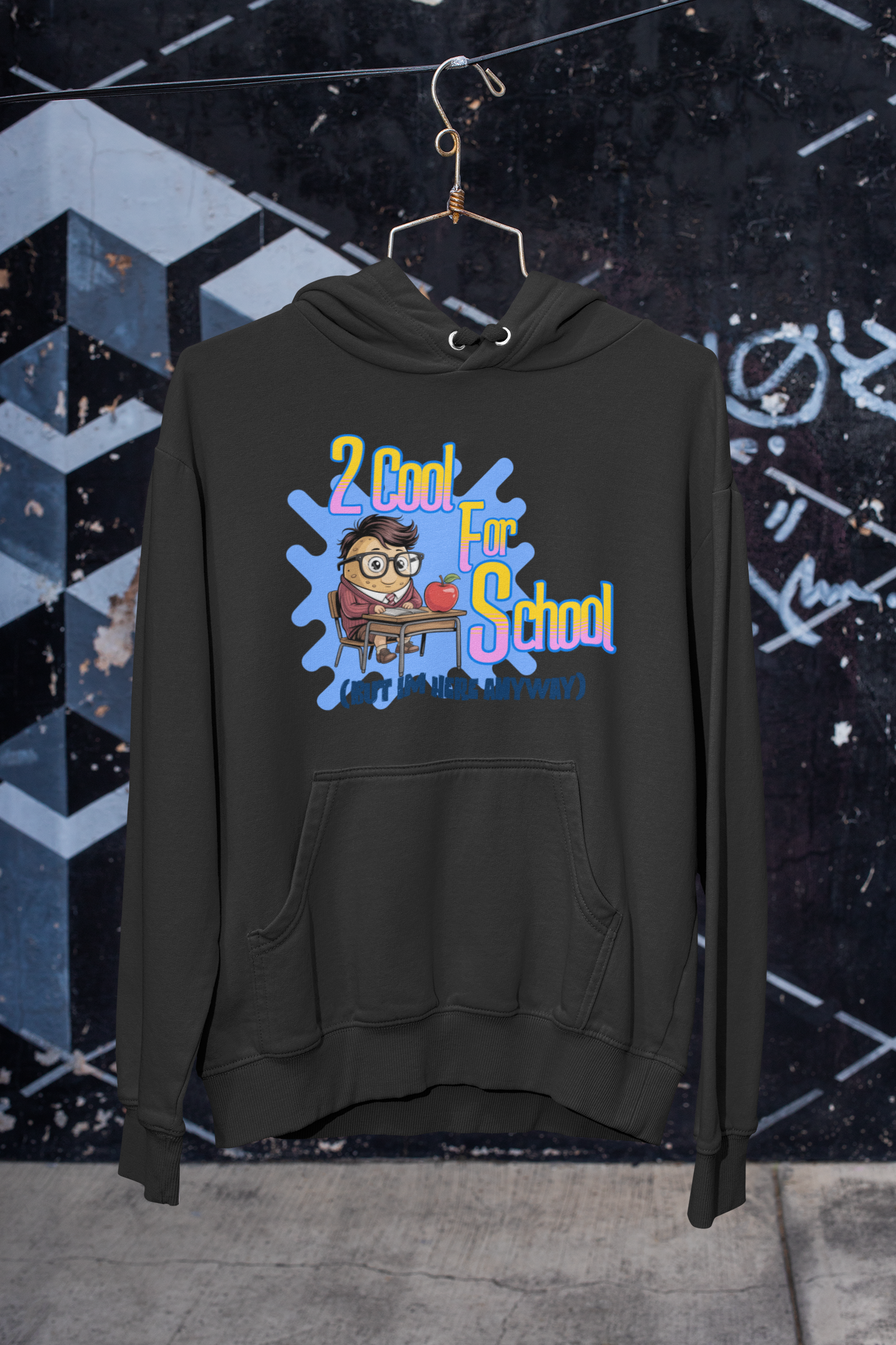 2 Cool For School (But I'm Here Anyway) Hoodie