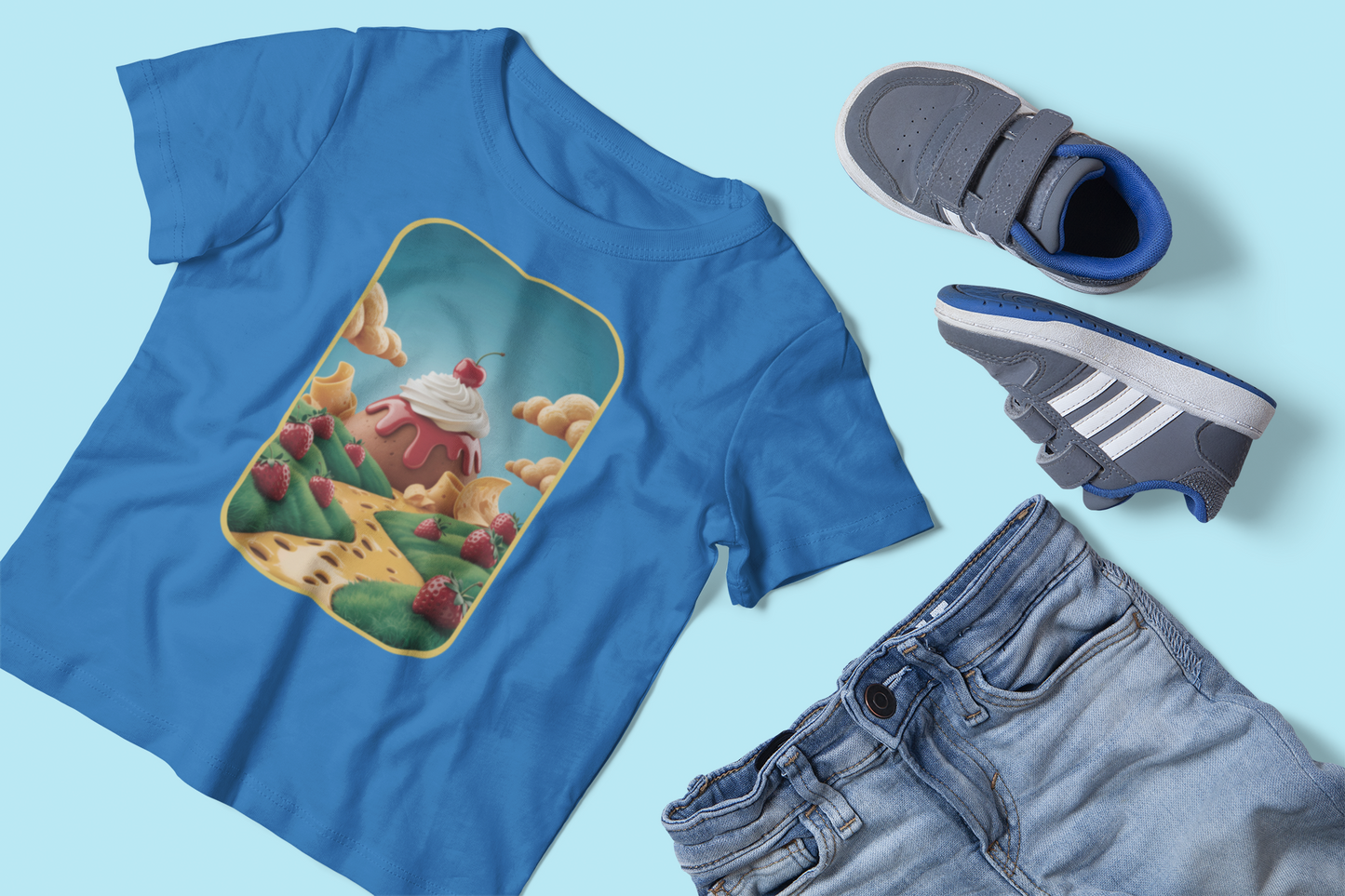 Strawberry Sundae Dreamscape Kids Tee
