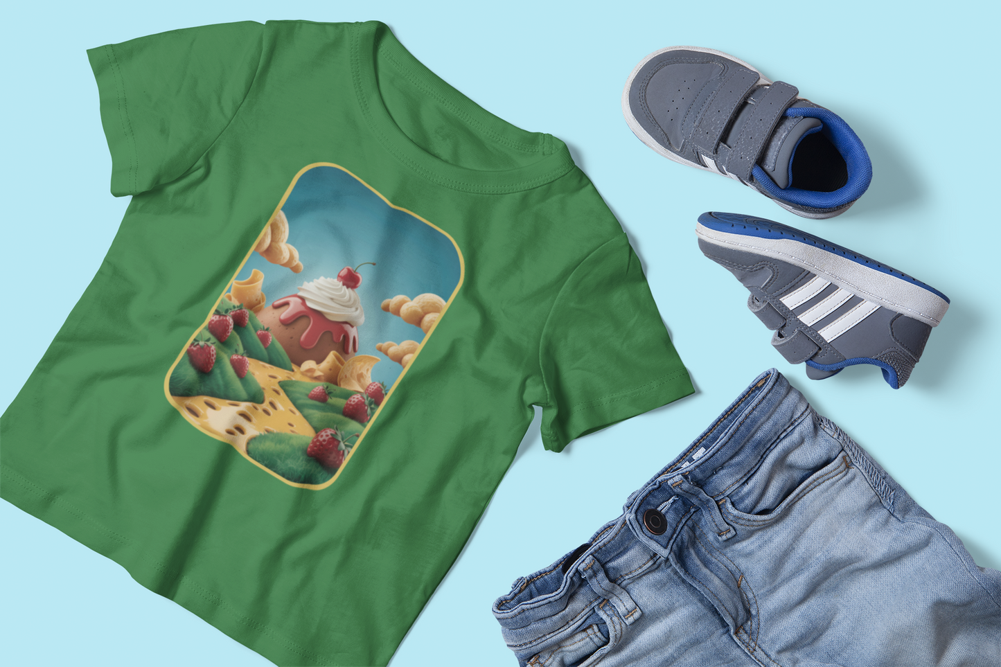Strawberry Sundae Dreamscape Kids Tee