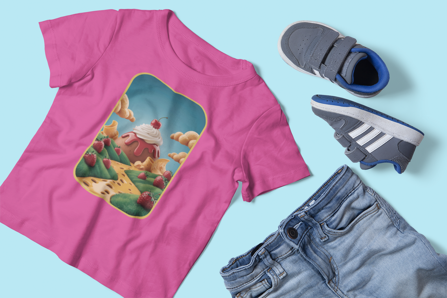 Strawberry Sundae Dreamscape Kids Tee