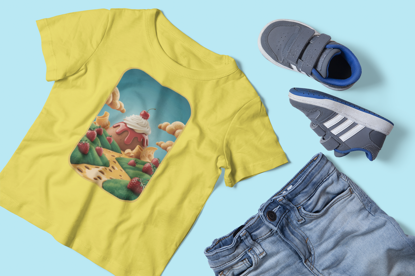 Strawberry Sundae Dreamscape Kids Tee
