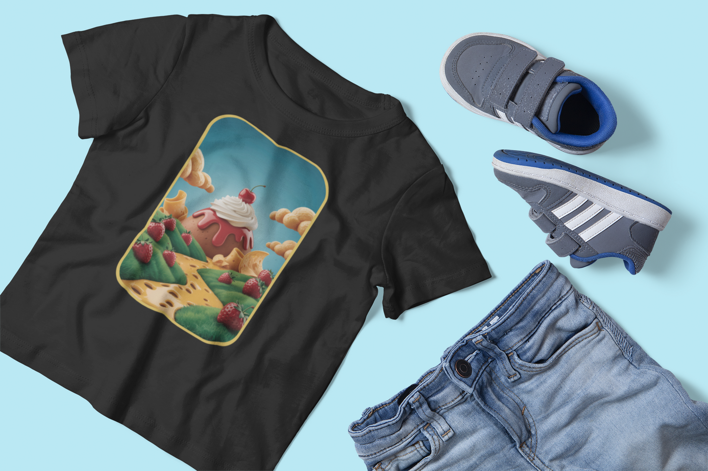 Strawberry Sundae Dreamscape Kids Tee