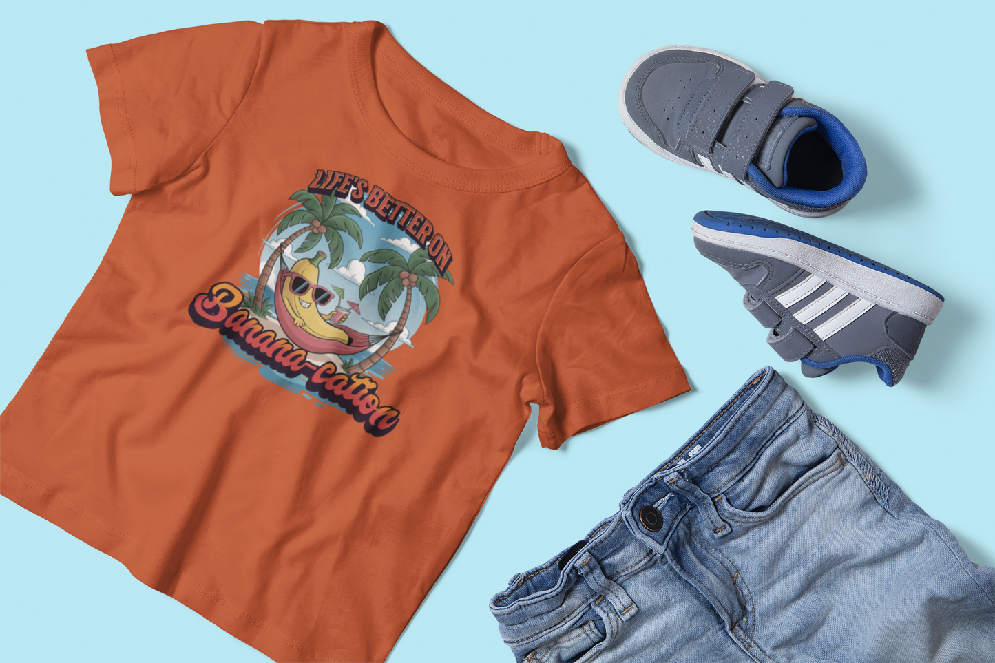 Life's Better On Banana-cation Kids Vacation Tee