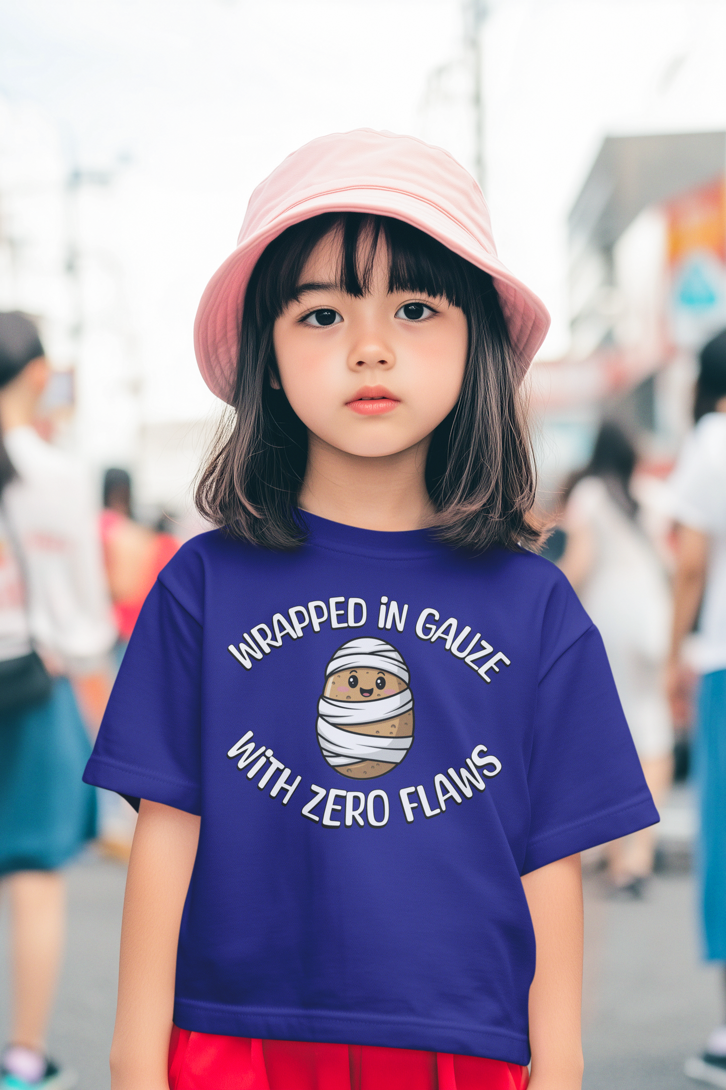 Wrapped In Gauze Mummy Kids Tee