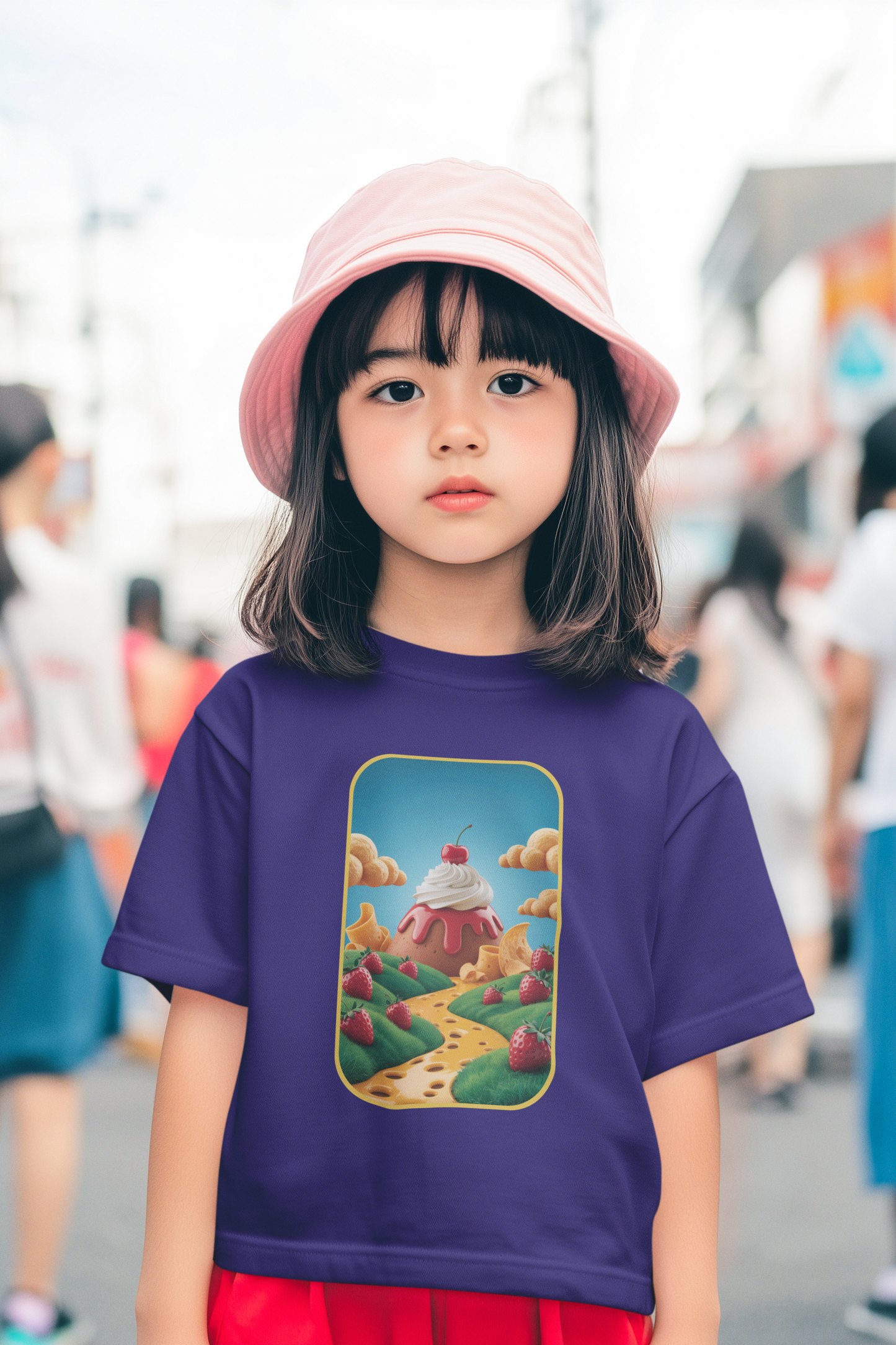 Strawberry Sundae Dreamscape Kids Tee