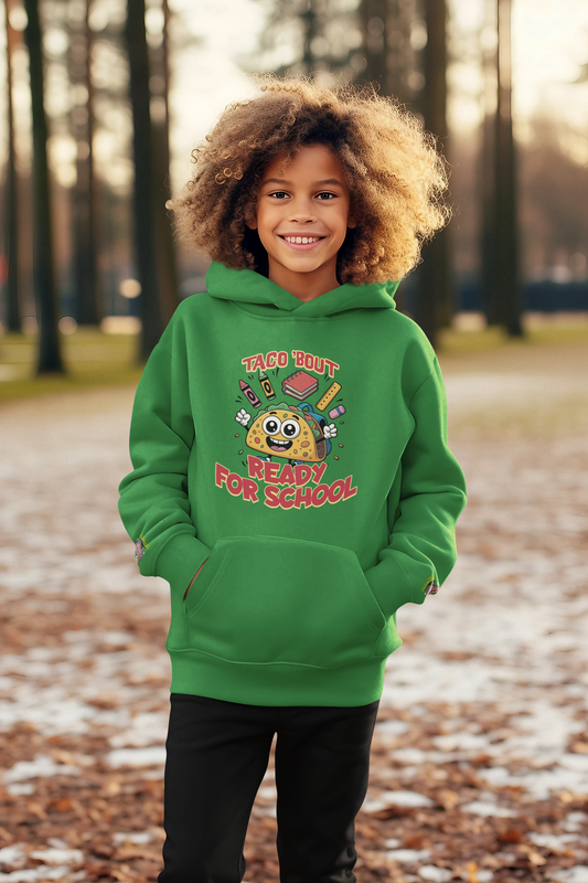 Taco Bout Ready For School Kids Hoodie