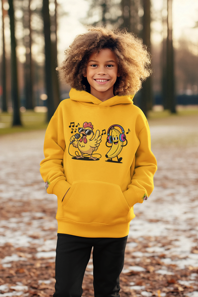 Chicken Banana Kids Hoodie