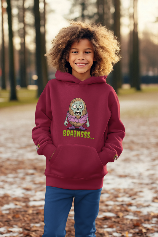 Zombie Brains Kids Hoodie
