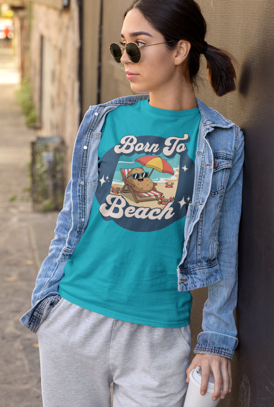 Born To Beach Tee – Laid-Back Summer Style for Spud Lovers