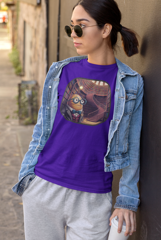 Lost in the Library: Plot Twist Edition Tee – Whimsical Bookworm Style for Back-to-School