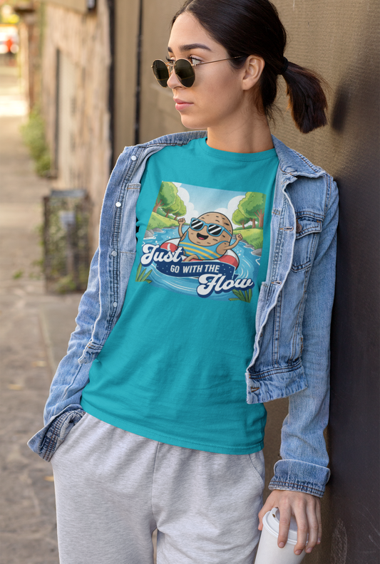 Just Go With The Flow Tee – Laid-Back Summer Style for Adventure Lovers