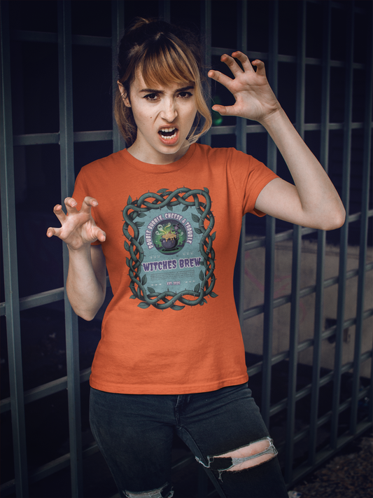 Witches Brew Halloween Tee – Bubbling Mac n’ Cheese Mischief