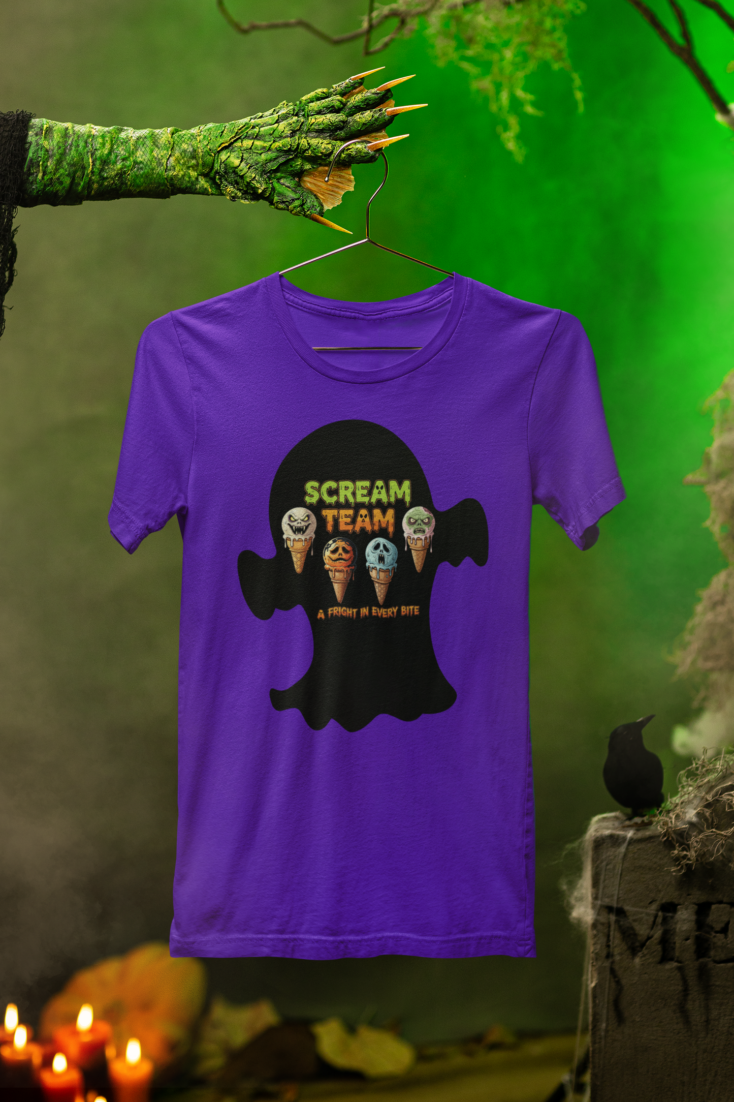 Scream Team Ice Cream Tee – Haunted Scoops Halloween Special