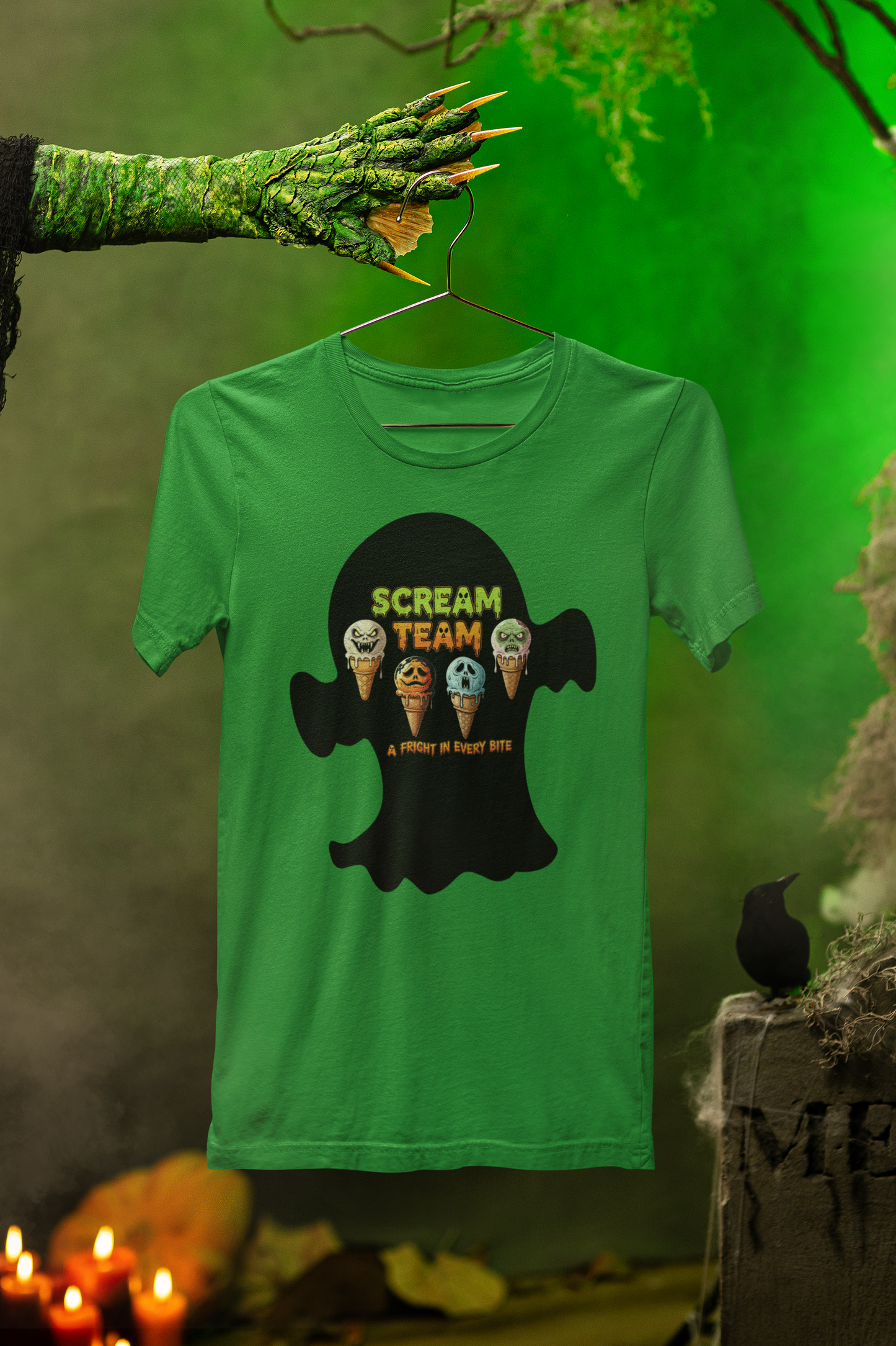 Scream Team Ice Cream Tee – Haunted Scoops Halloween Special