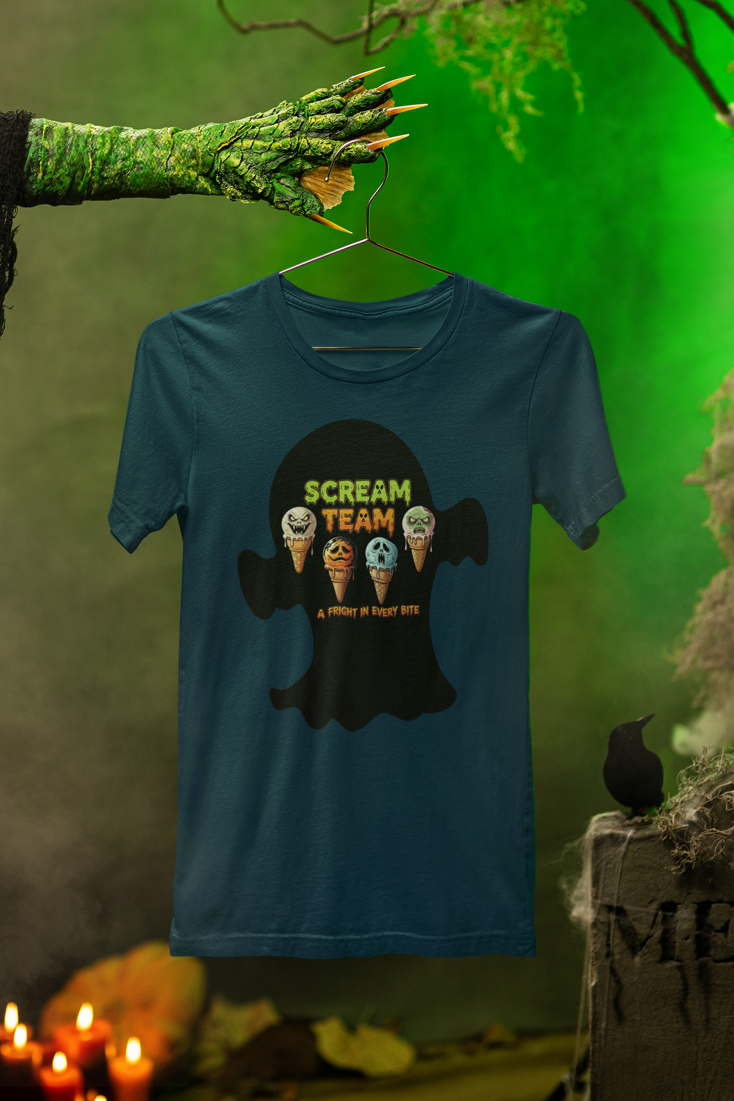 Scream Team Ice Cream Tee – Haunted Scoops Halloween Special
