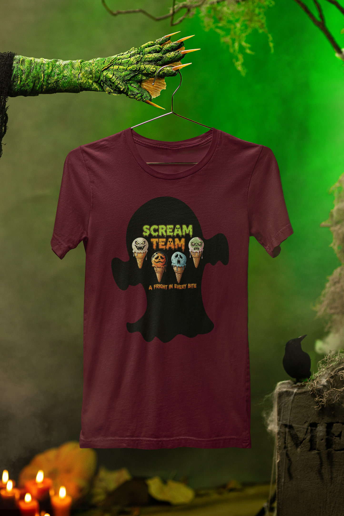 Scream Team Ice Cream Tee – Haunted Scoops Halloween Special