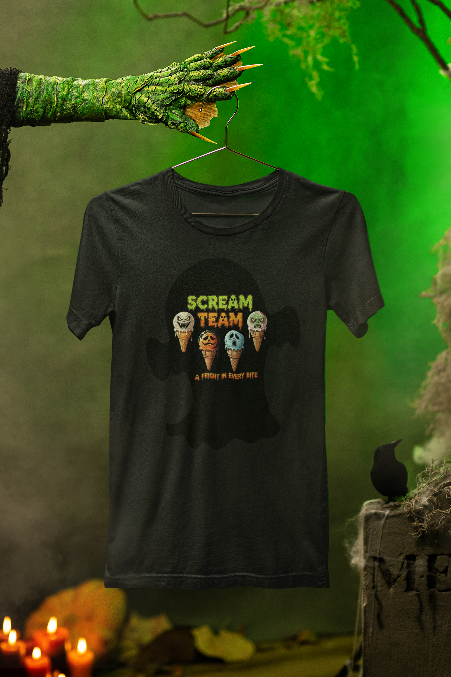 Scream Team Ice Cream Tee – Haunted Scoops Halloween Special