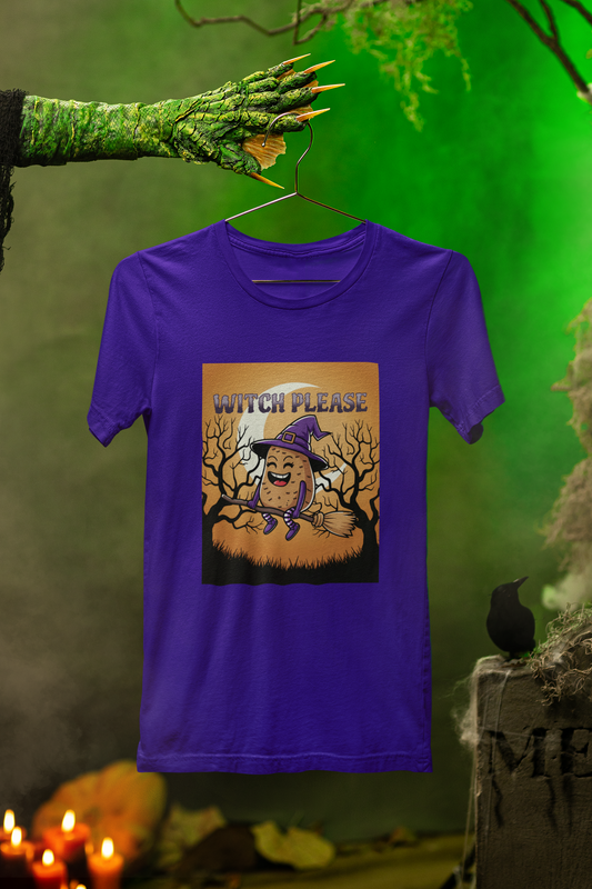 Witch Please Tee – Playful Potato Magic for Spooky Season