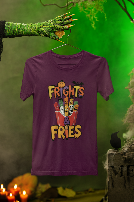 Frights & Fries Tee – Spooky Snack Style for Halloween Fun