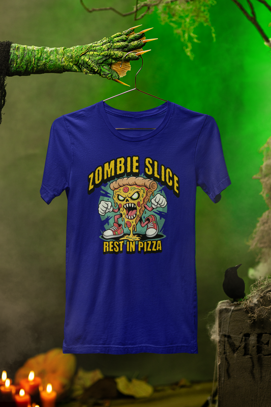 Rest In Pizza Zombie Tee – Spooky Slice Style for Halloween Fun