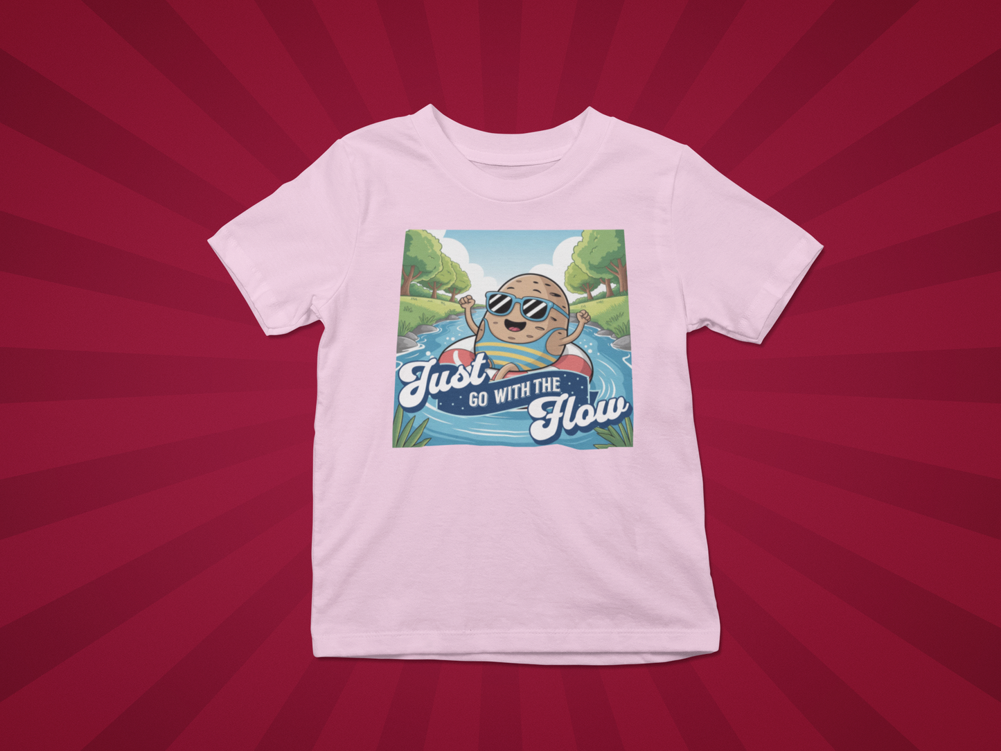 Just Go With The Flow Kids Tee