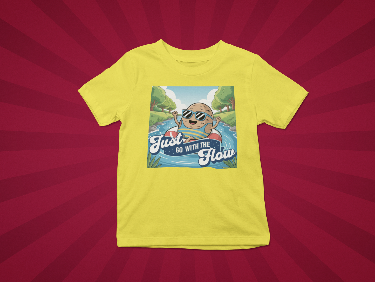 Just Go With The Flow Kids Tee