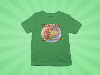 The Great Taco Pizza Debate Kids Tee