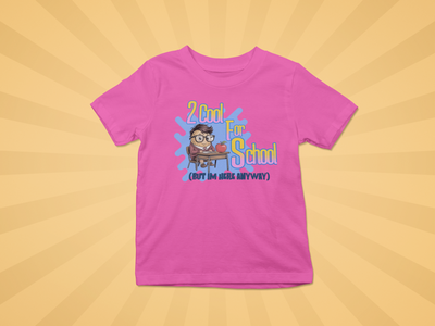 2 Cool For School Kids Tee