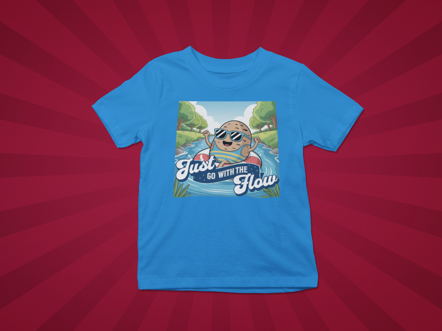 Just Go With The Flow Kids Tee