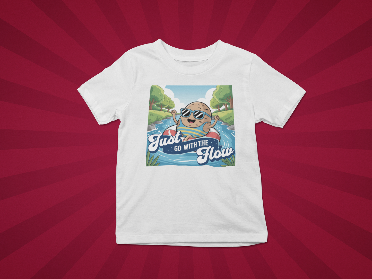 Just Go With The Flow Kids Tee