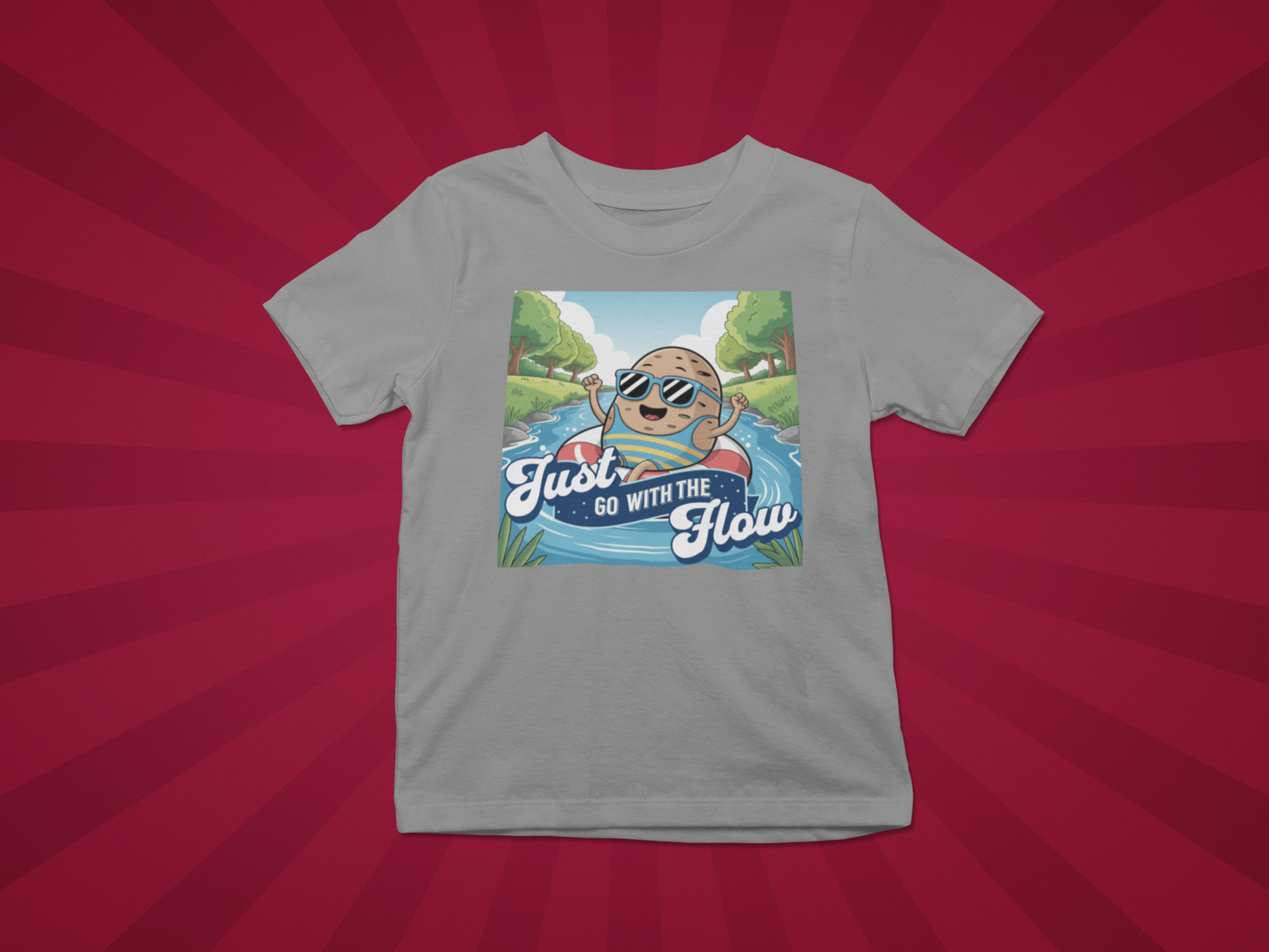 Just Go With The Flow Kids Tee