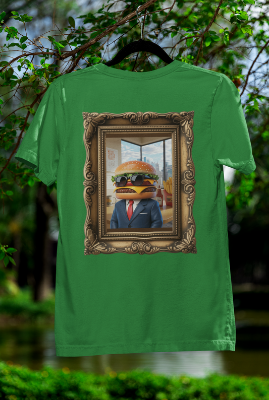 Boss Burger Old-Time Tee – Vintage Portrait Style with a Side of Humor