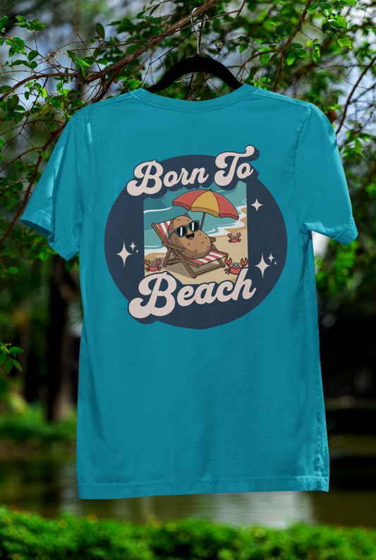 Born To Beach Tee – Laid-Back Summer Style for Spud Lovers