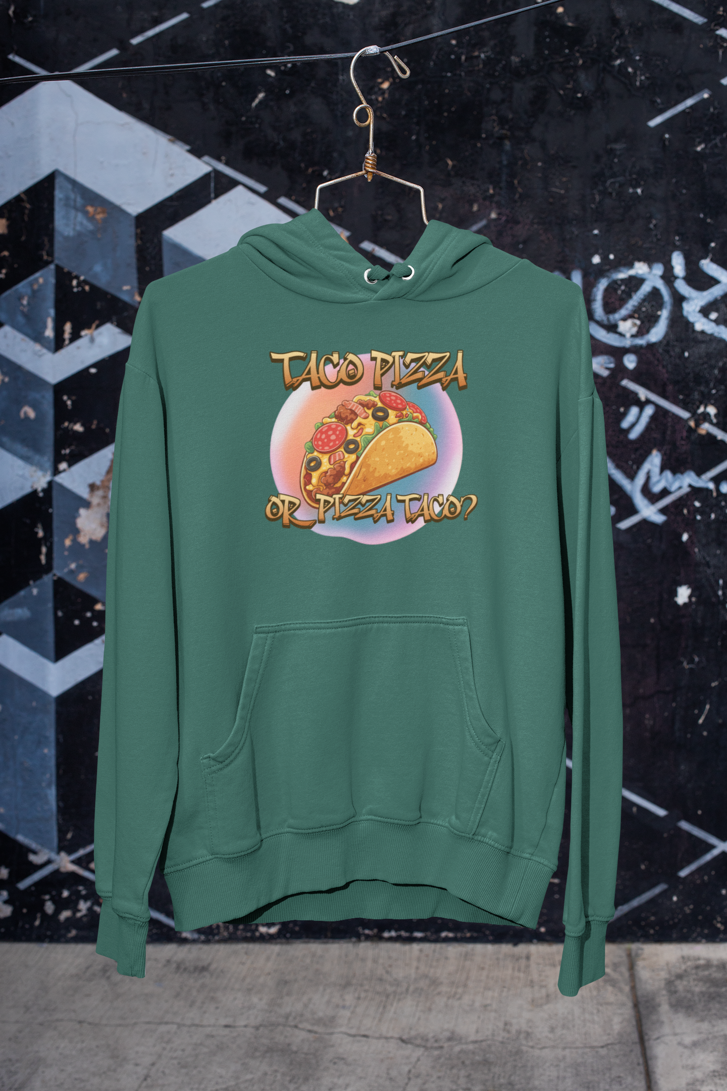 The Great Taco Pizza Debate Hoodie
