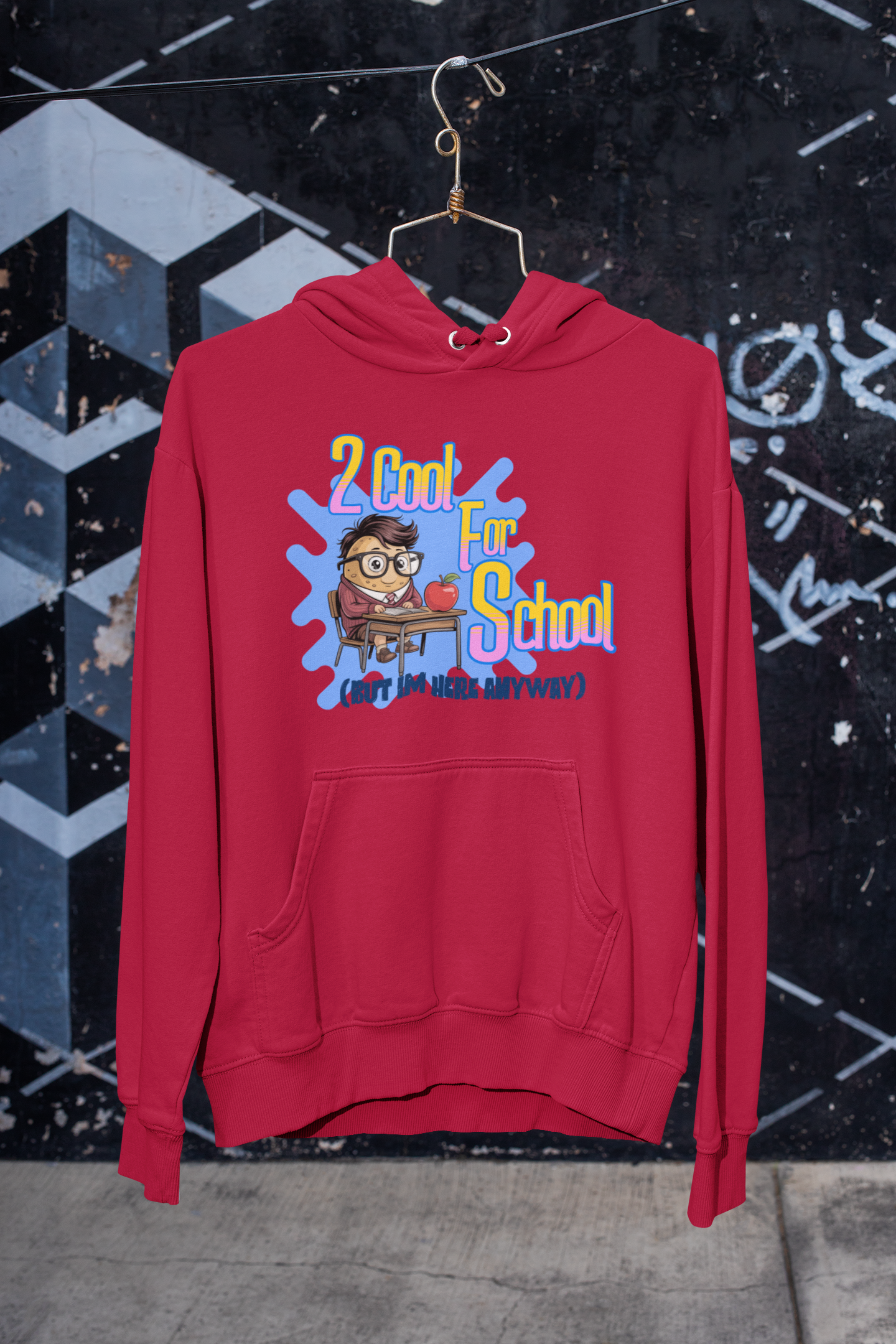 2 Cool For School (But I'm Here Anyway) Hoodie