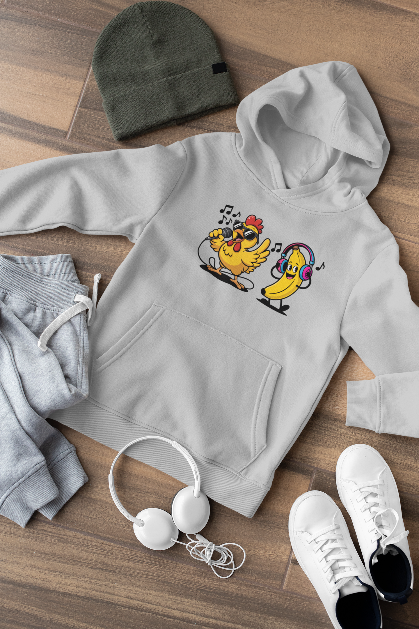 Chicken Banana Kids Hoodie