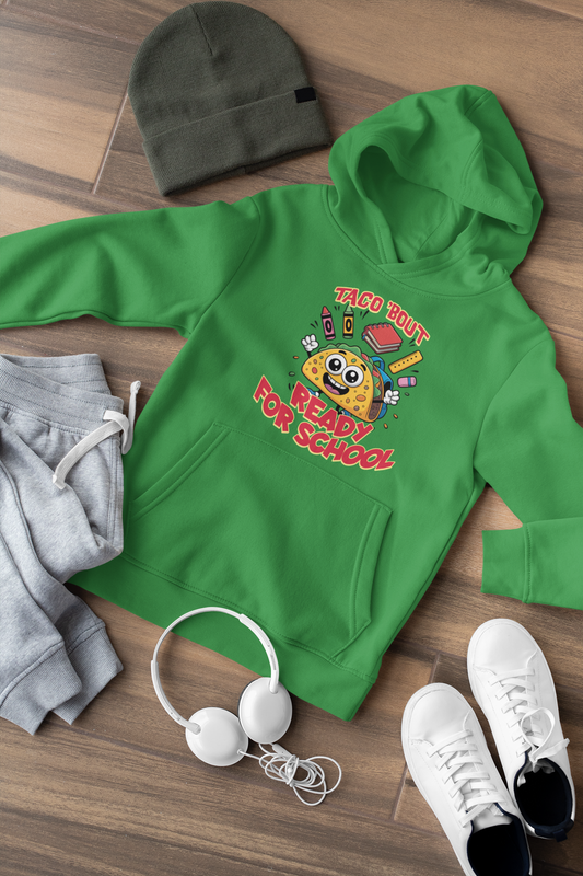 Taco Bout Ready For School Kids Hoodie