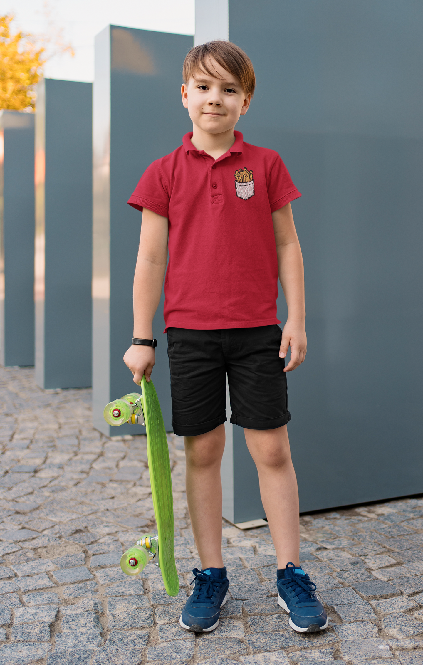 Pocket Fry Kids Polo Shirt