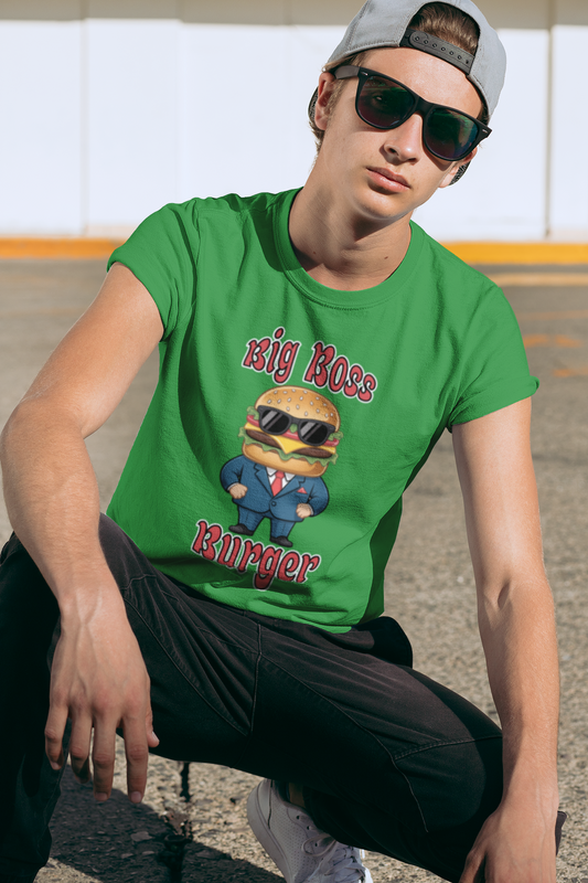 Big Boss Burger Tee – The Head Honcho of Burger Style