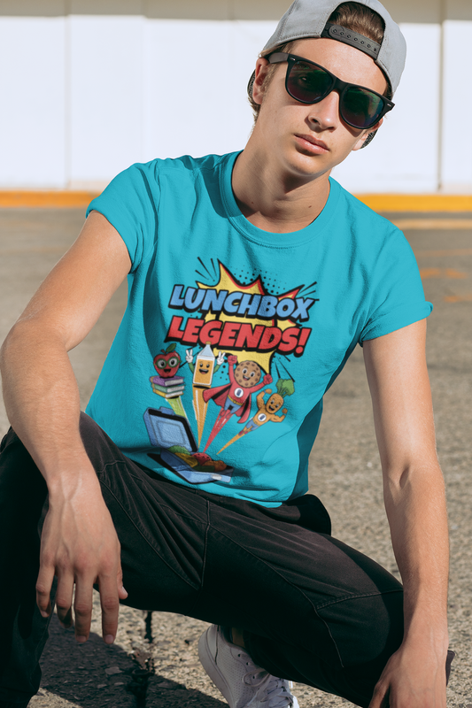 Lunchbox Legends Tee – Where Snack Heroes Are Bread