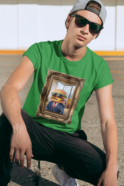 Boss Burger Old-Time Tee – Vintage Portrait Style with a Side of Humor