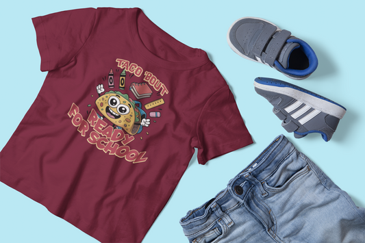 Taco Bout Ready For School Kids Tee