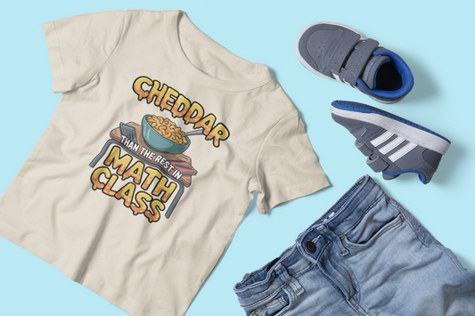 Cheddar Than The Rest In Math Kids Tee
