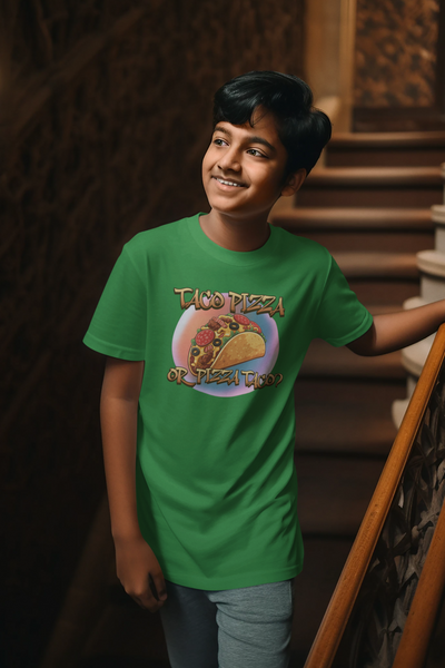 The Great Taco Pizza Debate Kids Tee