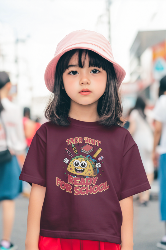 Taco Bout Ready For School Kids Tee