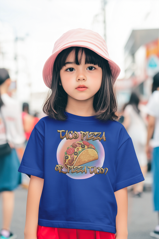 The Great Taco Pizza Debate Kids Tee