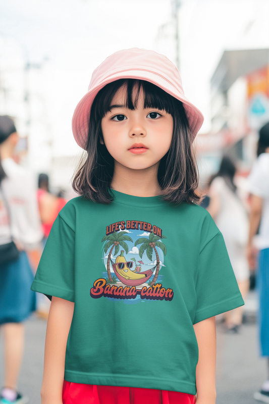 Life's Better On Banana-cation Kids Vacation Tee